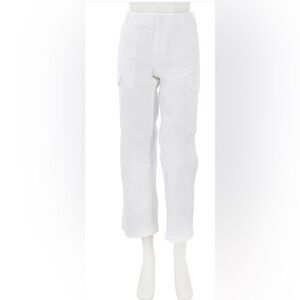 Nili Lotan Leofred Cargo Pant in White
